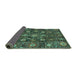 Sideview of Oriental Turquoise Traditional Rug, abs4066turq