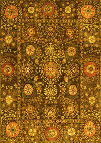 Oriental Yellow Traditional Rug, abs4066yw