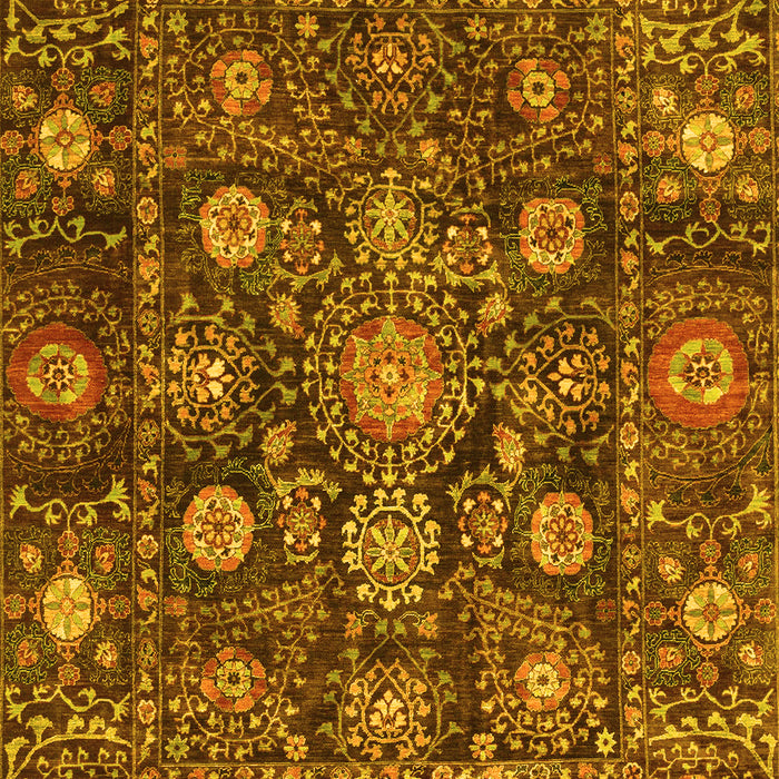 Oriental Yellow Traditional Rug, abs4066yw