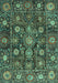 Oriental Turquoise Traditional Rug, abs4066turq