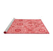 Modern Red Washable Rugs