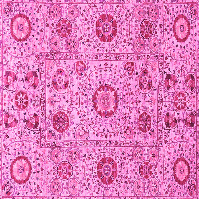 Square Abstract Pink Modern Rug, abs4067pnk