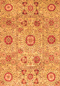 Abstract Orange Modern Rug, abs4067org