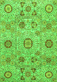 Abstract Green Modern Rug, abs4067grn