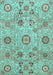 Abstract Light Blue Modern Rug, abs4067lblu