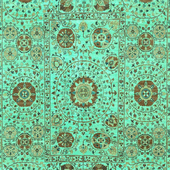 Abstract Turquoise Modern Rug, abs4067turq
