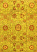 Abstract Yellow Modern Rug, abs4067yw