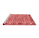 Modern Red Washable Rugs