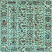 Square Machine Washable Abstract Light Blue Modern Rug, wshabs4068lblu