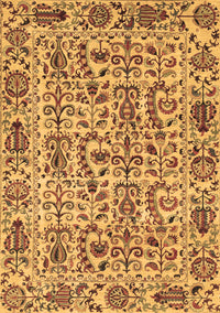 Abstract Brown Modern Rug, abs4068brn