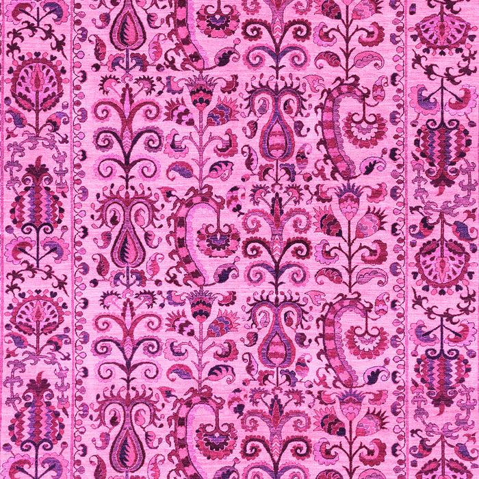 Machine Washable Abstract Pink Modern Rug, wshabs4068pnk