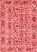 Abstract Red Modern Area Rugs