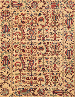 Abstract Chestnut Red Modern Rug, abs4068
