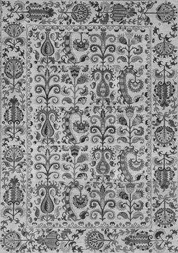 Abstract Gray Modern Rug, abs4068gry