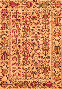 Abstract Orange Modern Rug, abs4068org