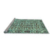 Sideview of Machine Washable Abstract Light Blue Modern Rug, wshabs4068lblu