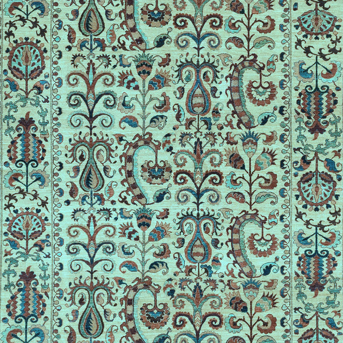 Machine Washable Abstract Light Blue Modern Rug, wshabs4068lblu