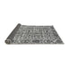 Sideview of Abstract Gray Modern Rug, abs4068gry