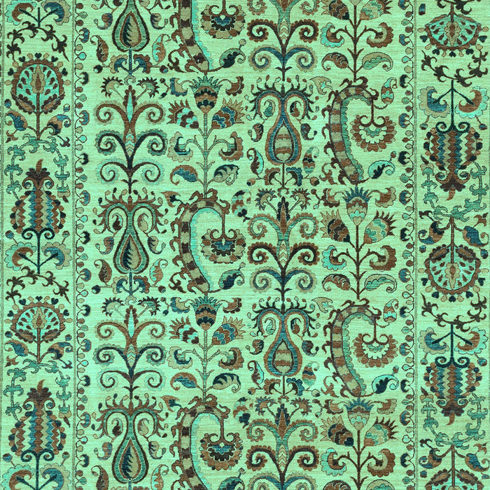 Machine Washable Abstract Turquoise Modern Area Rugs, wshabs4068turq