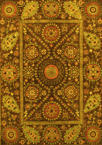 Oriental Yellow Traditional Rug, abs4069yw