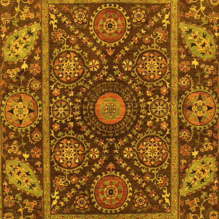 Oriental Yellow Traditional Rug, abs4069yw