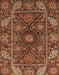 Abstract Saffron Red Oriental Rug, abs4069