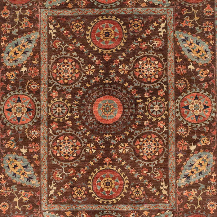 Abstract Saffron Red Oriental Rug, abs4069