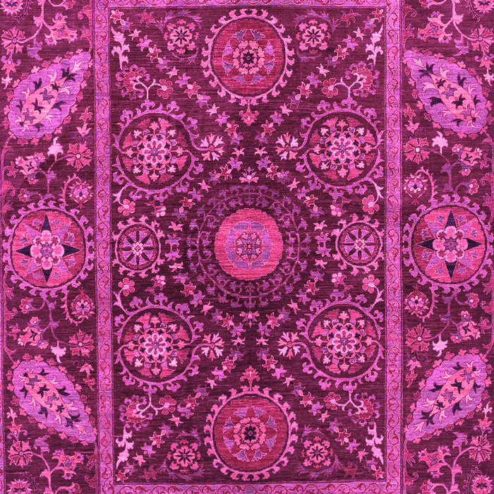Machine Washable Oriental Pink Traditional Rug, wshabs4069pnk