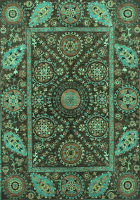 Oriental Turquoise Traditional Rug, abs4069turq