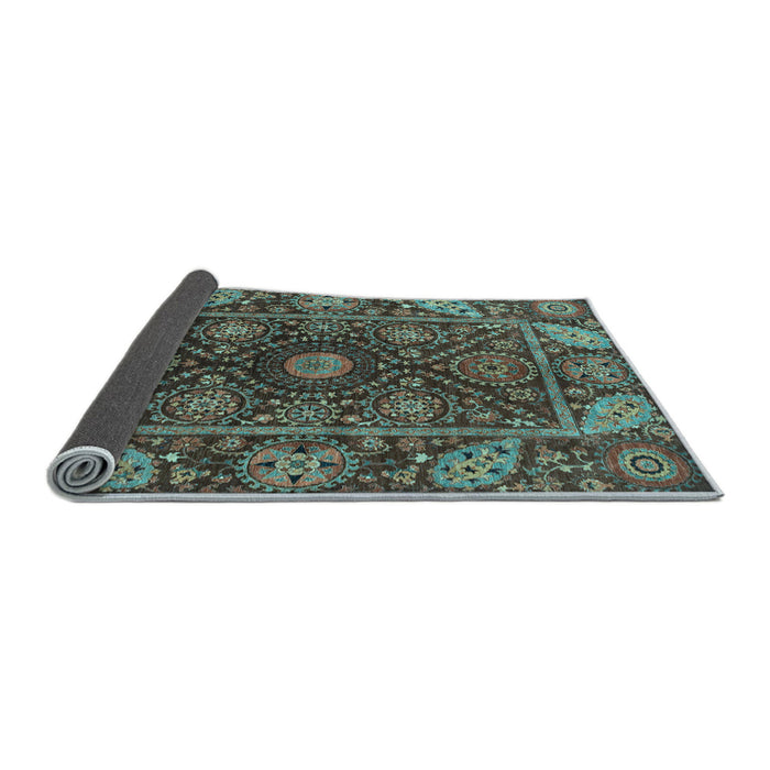 Sideview of Oriental Light Blue Traditional Rug, abs4069lblu