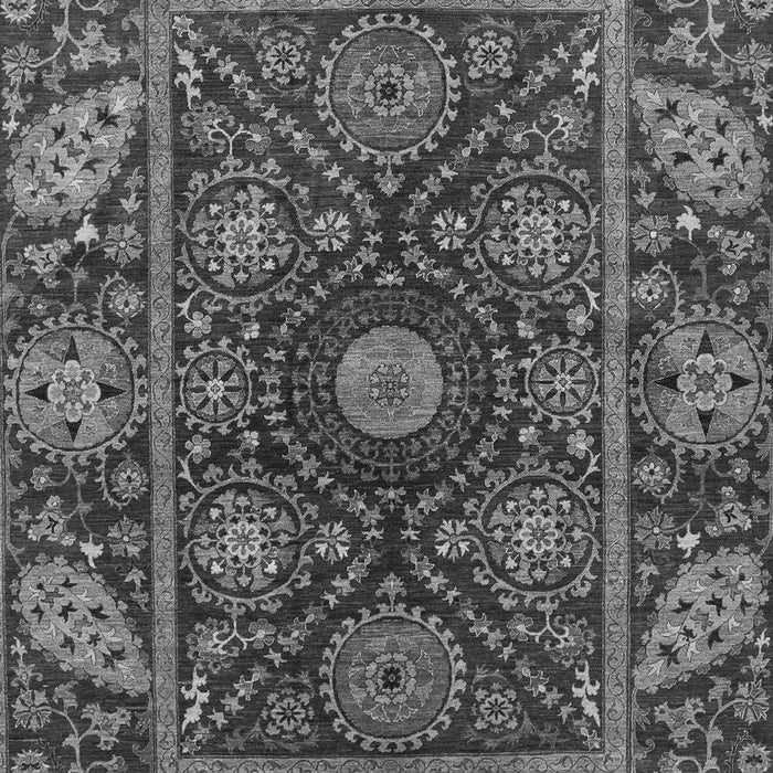 Machine Washable Oriental Gray Traditional Rug, wshabs4069gry