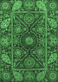 Oriental Emerald Green Traditional Rug, abs4069emgrn