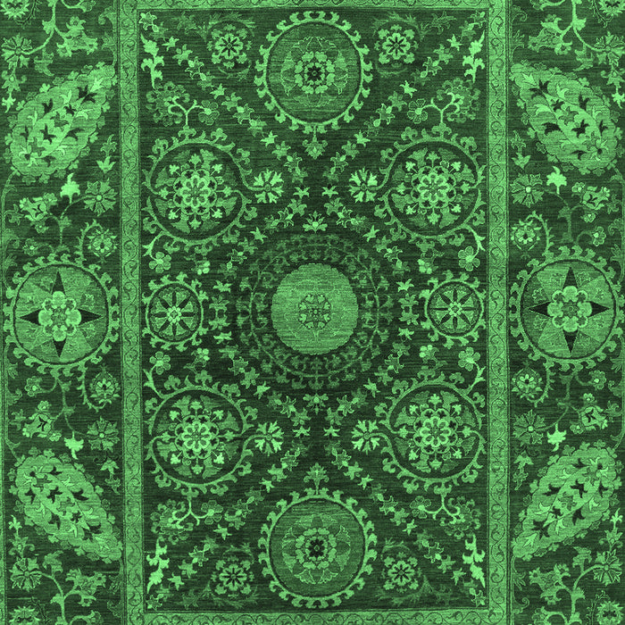 Oriental Emerald Green Traditional Rug, abs4069emgrn