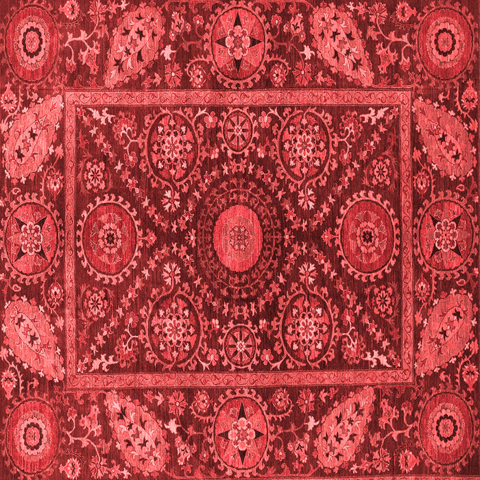 Machine Washable Oriental Red Traditional Rug, wshabs4069red