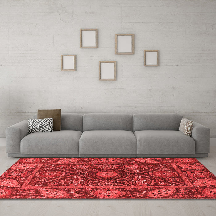 Traditional Red Washable Rugs