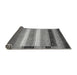 Sideview of Abstract Gray Modern Rug, abs406gry