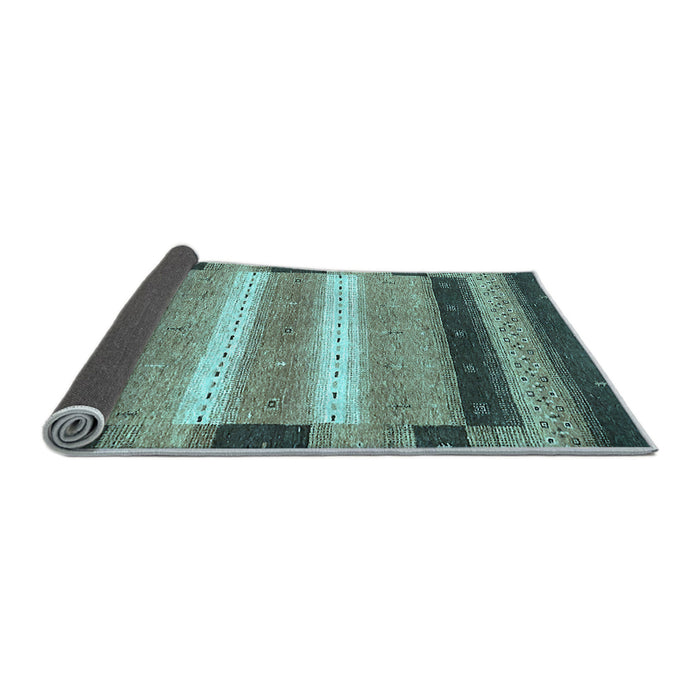 Sideview of Abstract Light Blue Modern Rug, abs406lblu