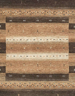 Abstract Sangria Brown Modern Rug, abs406
