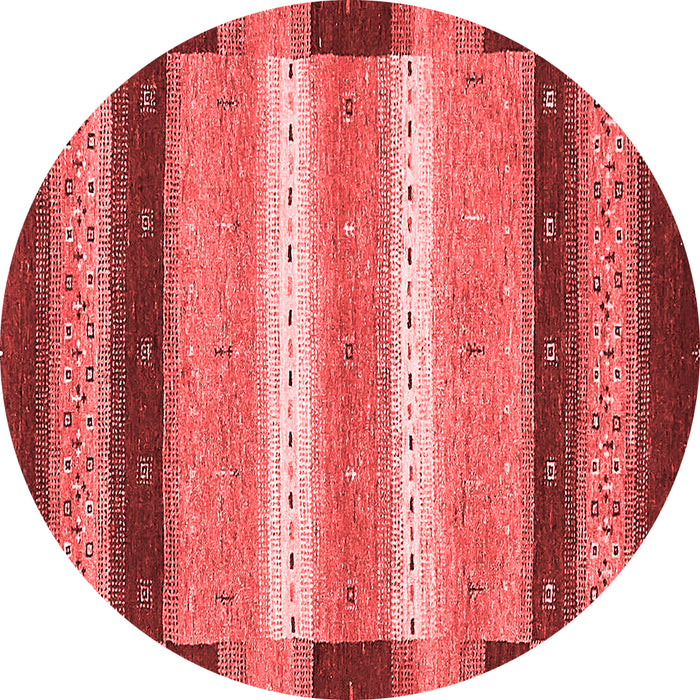 Machine Washable Abstract Red Modern Rug, wshabs406red