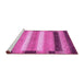 Sideview of Machine Washable Abstract Pink Modern Rug, wshabs406pnk