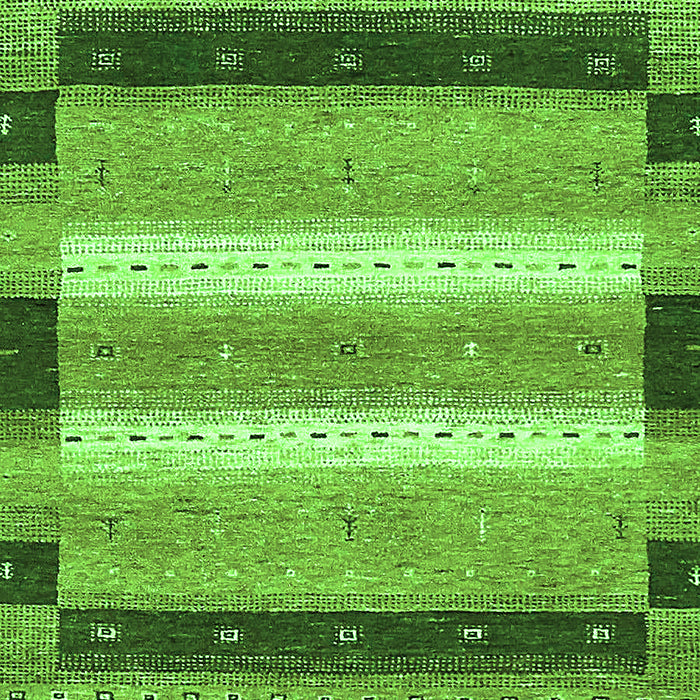 Machine Washable Abstract Green Modern Area Rugs, wshabs406grn