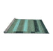 Sideview of Machine Washable Abstract Light Blue Modern Rug, wshabs406lblu