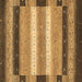 Square Abstract Brown Modern Rug, abs406brn