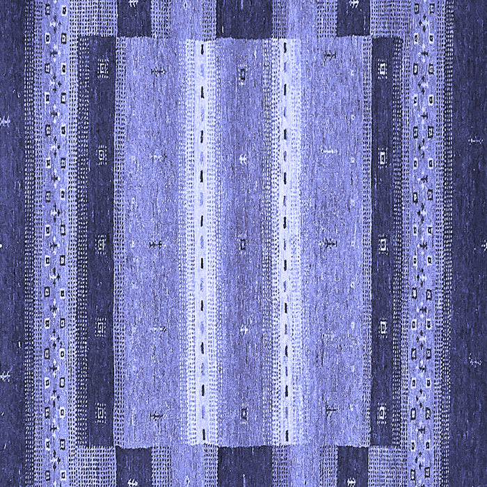 Square Abstract Blue Modern Rug, abs406blu