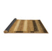 Sideview of Abstract Brown Modern Rug, abs406brn