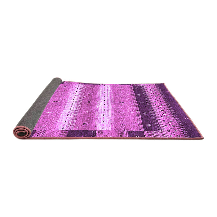Sideview of Abstract Purple Modern Rug, abs406pur