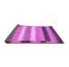 Sideview of Abstract Purple Modern Rug, abs406pur