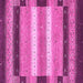 Square Abstract Pink Modern Rug, abs406pnk