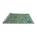 Sideview of Machine Washable Abstract Light Blue Modern Rug, wshabs4070lblu