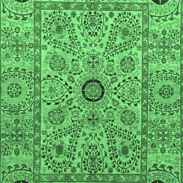 Machine Washable Abstract Emerald Green Modern Area Rugs, wshabs4070emgrn